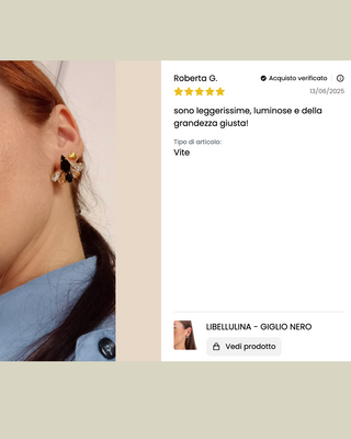 Libellulina - Giglio Nero (Orecchini)