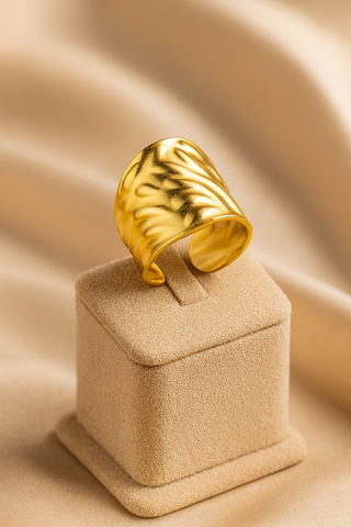 Anello Etera Gold (Acciaio Inossidabile)