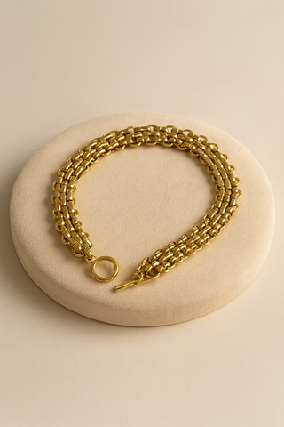 Collana Bold Gold (Acciaio Inossidabile) 42 cm