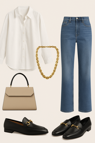 Collana Bold Gold (Acciaio Inossidabile) 42 cm