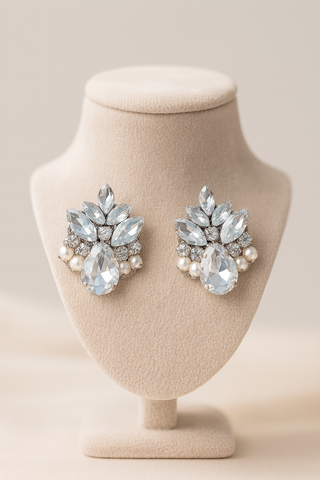 Petali d’Argento - (Orecchini Bride - Base Silver)