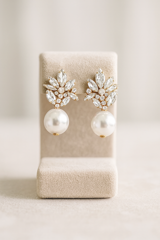 Portami con te (Orecchini Bride in Acciaio Inossidabile - Base Gold)