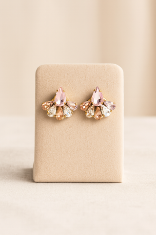 Libellulina - Rosa & Cristal (Orecchini)