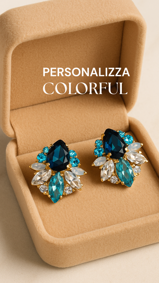 Colorful - Personalizzato ( Orecchini in Acciaio Inossidabile)