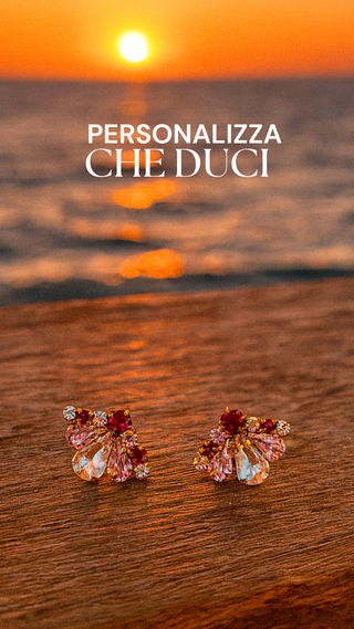Che Duci - Personalizzato (Orecchini in Acciaio Inossidabile)
