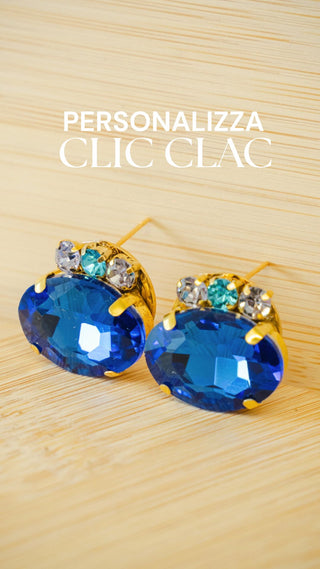 Clic Clac - Personalizzato ( Orecchini in Acciaio Inossidabile)