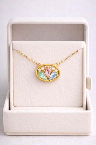 Collana Ovalina  - Nuvola (3 Modi per indossarla)