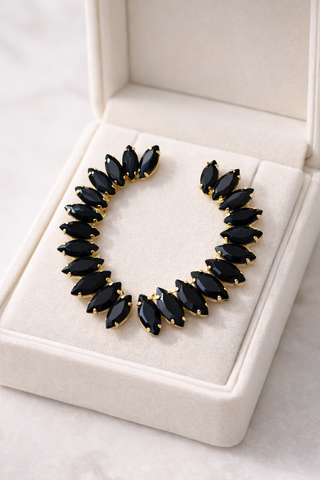 Oops - Total Black (Orecchini che si indossano in 2 modi)