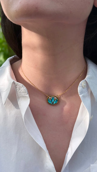 Collana Ovalina  - Il Mare (Acciaio Inossidabile)