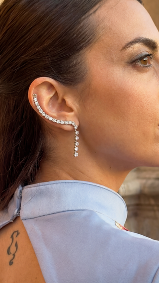 Earcuff Cometa - Bianco - Orecchini
