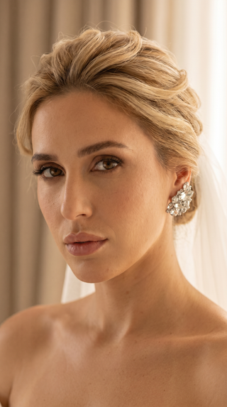Ermes (Orecchini per Sposa- Base Silver)