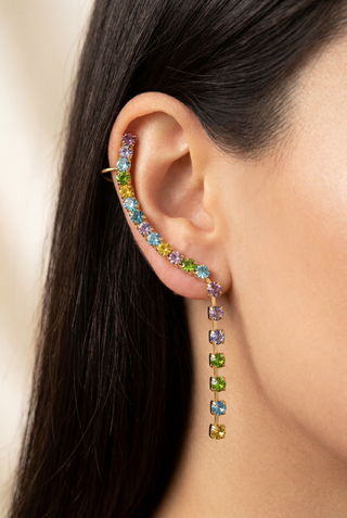 Earcuff Cometa - Multicolor Orecchini