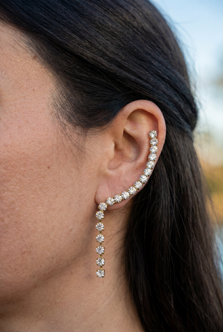 Earcuff Cometa - Bianco - Orecchini