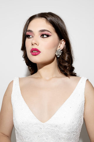 Petali d’Argento - (Orecchini Bride - Base Silver)